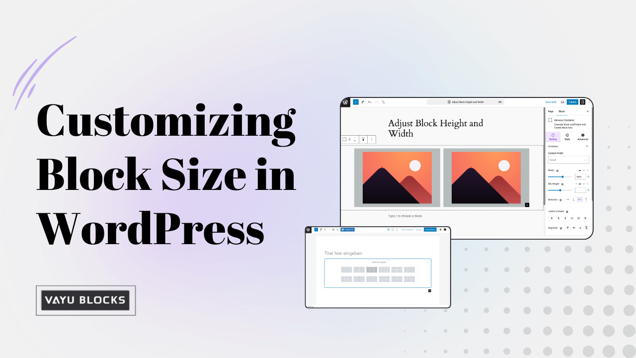 How to Adjust Block Height and Width in WordPress: Advance Settings